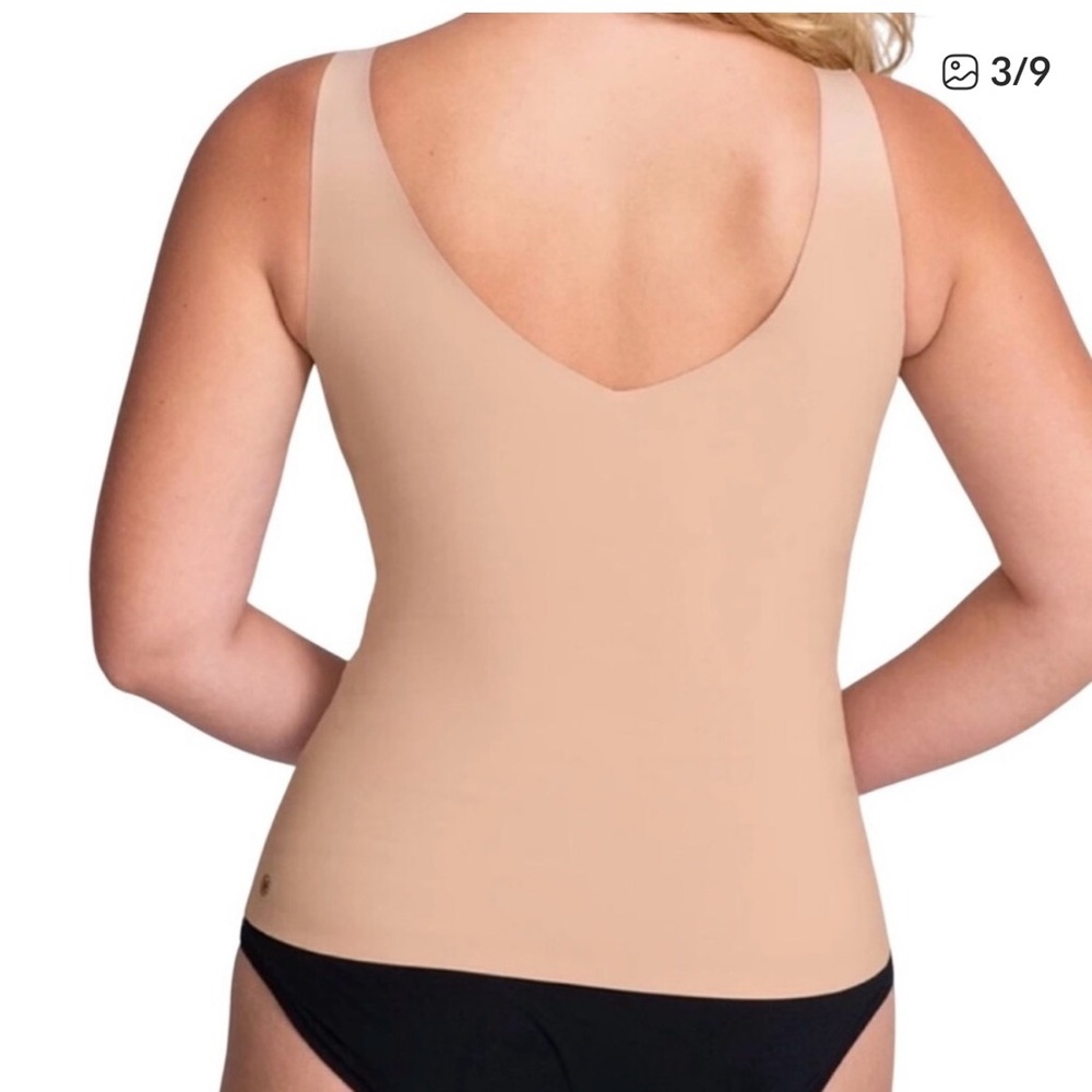 HoneyLove Liftwear Tank Body Shaper Beige size 1X with padded bra - Picture 2 of 8